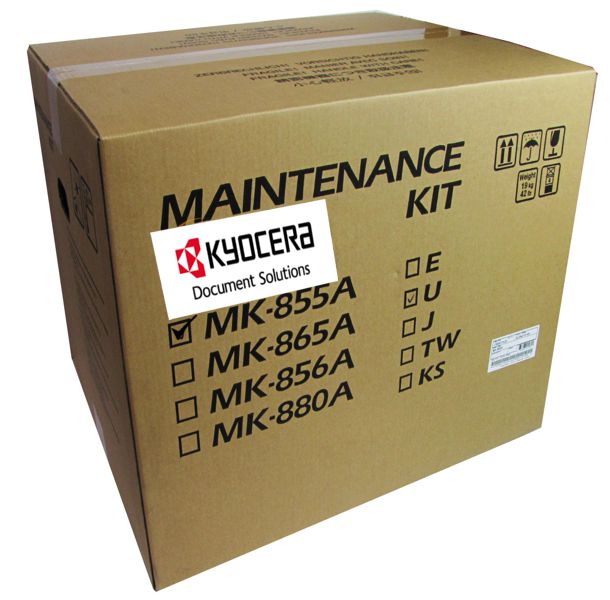 Kit de Mantenimiento Kyocera MK-855A / 300k | 2111 - Original Maintenance Kit Kyocera MK 855A. Rendimiento Estimado 300.000 Páginas al 5%. Incluye: DK-855 DV-855K FK-855 TR-855P TR-855S 1702H77US0 MK855A 