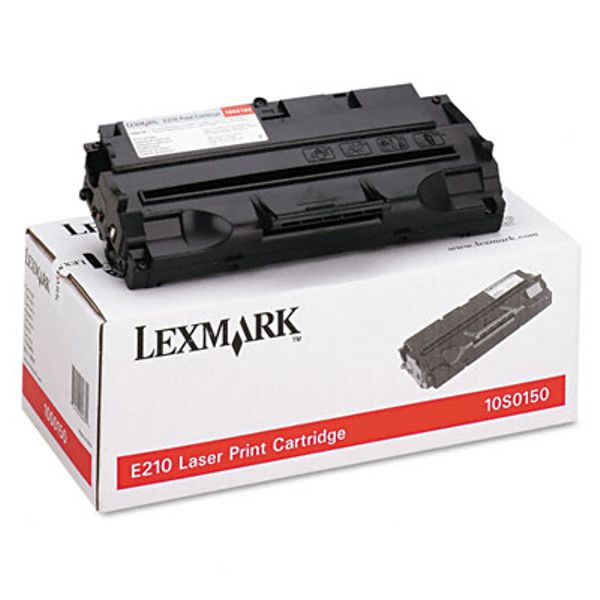Toner Original - Lexmark 10S0150 Negro | Para uso con Impresoras Lexmark E210 Lexmark 10S0150 Rendimiento Estimado 2.000 Páginas con cubrimiento al 5%. 