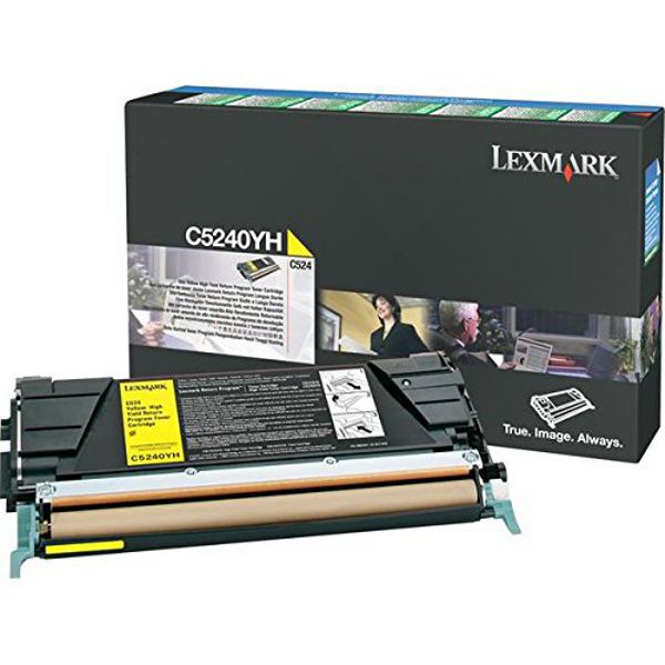 Toner para Lexmark C522 - C5240YH | Original Toner Lexmark C5240YH Amarillo 