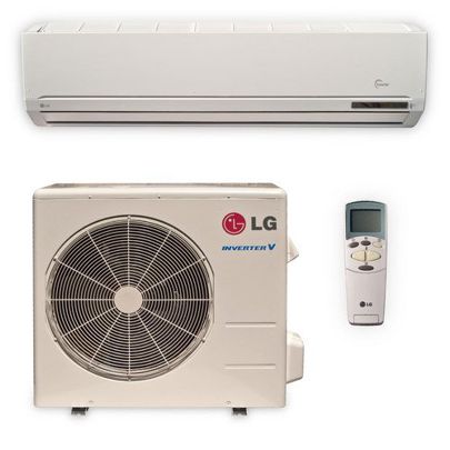 Aire Acondicionado Mini Split Inverter  9.000 btu - LG VM092CE | Refrigerante: R410a - Tipo de pantalla: Inverter V,  Capacidad de Refrigeración EER: 10.2 Btu/h.w, Alimentación: 1-Fase, 220V, 60Hz, Dimensión Manejadora (W-D-H): 756 x 265 x 184 mm