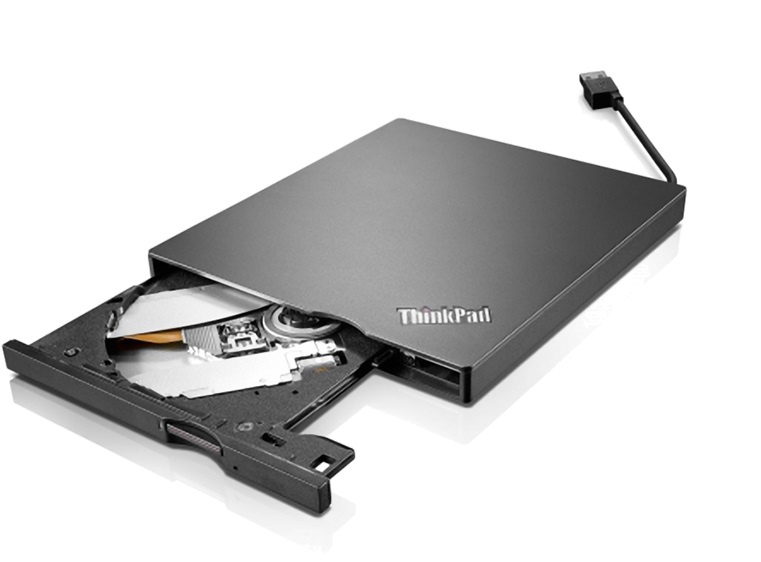 Unidad DVD/RW externa - Lenovo ThinkPad UltraSlim USB DVD Burner | 2204 – Grabador de DVD y CD externa USB, UltraSlim de 9.5 mm, 8x / 24x, Lee y graba: CD-R, CD-ROM, CD-RW, DVD-R, DVD-R, DVD-RAM, DVD-RW, DVD+R, DVD+R y DVD+RW. 4XA0E97775