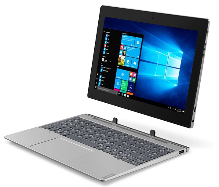  Lenovo IdeaPad D330-10IGL 10.1'' / Celeron N4020 | 2206 - 82H0001DLM / Portátil-Tablet (2 en 1) Intel Celeron N4020, Memoria RAM 4GB, SSD 128GB, Pantalla IPS 10.1'' HD Touch, Intel UHD 600, Wi-Fi 802.11ac, Camara 5MP, Ranura MicroSD, Windows 10 Pro 
