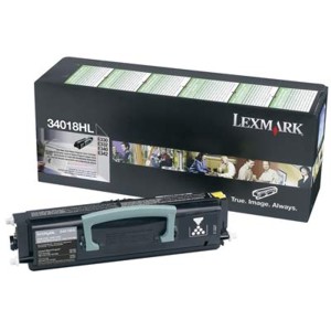 Toner para Lexmark E330 - 34018HL | Original Toner Lexmark 34018HL Negro 