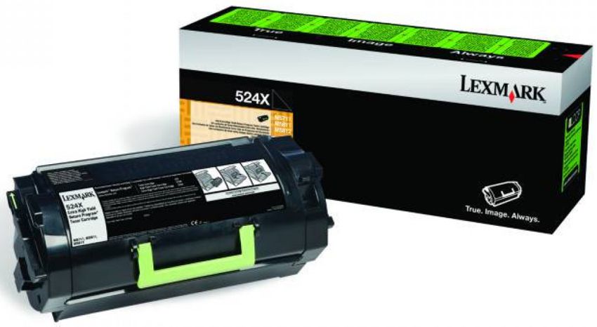 Toner Lexmark 524X 52D4X00 Negro / 45k | 2201 - Toner Original Lexmark 52D4X00 Negro. Rendimiento Estimado 45.000 Páginas al 5%.
