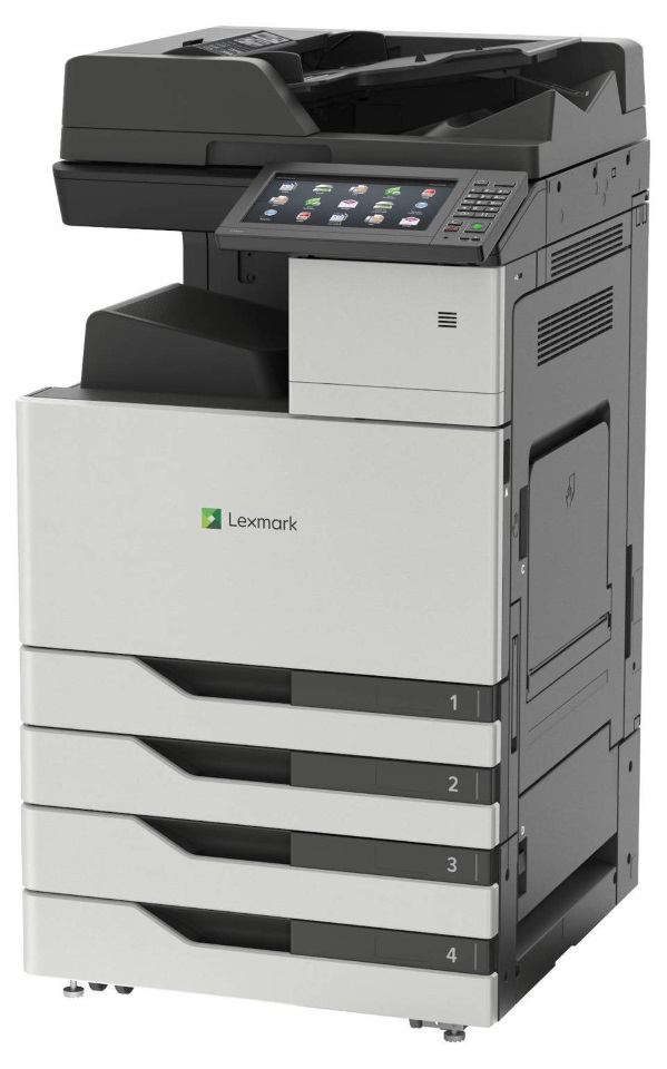  Multifuncional Laser Color - Lexmark CX923dte 32C0202 | Funciones (Copiadora - Impresora – Escáner - Fax), Formato A4, Dúplex integrado, Velocidad Impresión 55ppm, Resolución 1200dpi, Memoria 2GB, 2x USB 2.0, Ethernet Gigabit.