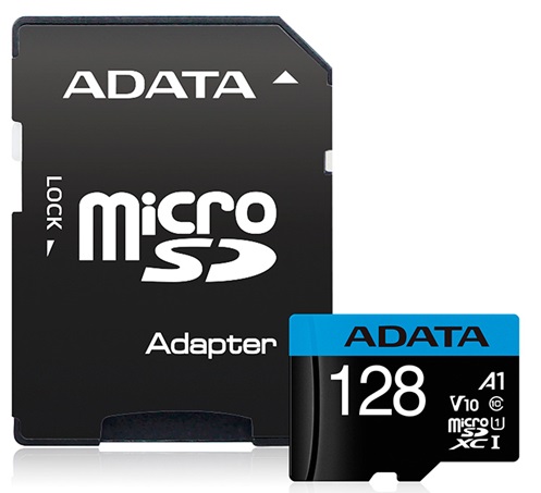Memoria MicroSD - Adata Premier Clase 10 / 128GB | Adata microSDXC/SDHC UHS-I Premier, Lectura 100MB/seg, Escritura 25MB/seg, Grabación de Video FHD 10MB/seg, AUSDX128GUICL10A1-RA1