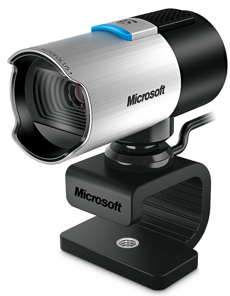 Camara Web LifeCam Studio - Microsoft Q2F-00013 | Resolución Full HD 1080p para Grabacion de video y HD 720p para Video-Chat, Certificada para Skype, Tecnología TrueColor con seguimiento de rostros, Micrófono de banda ancha, Rotación de 360 grados