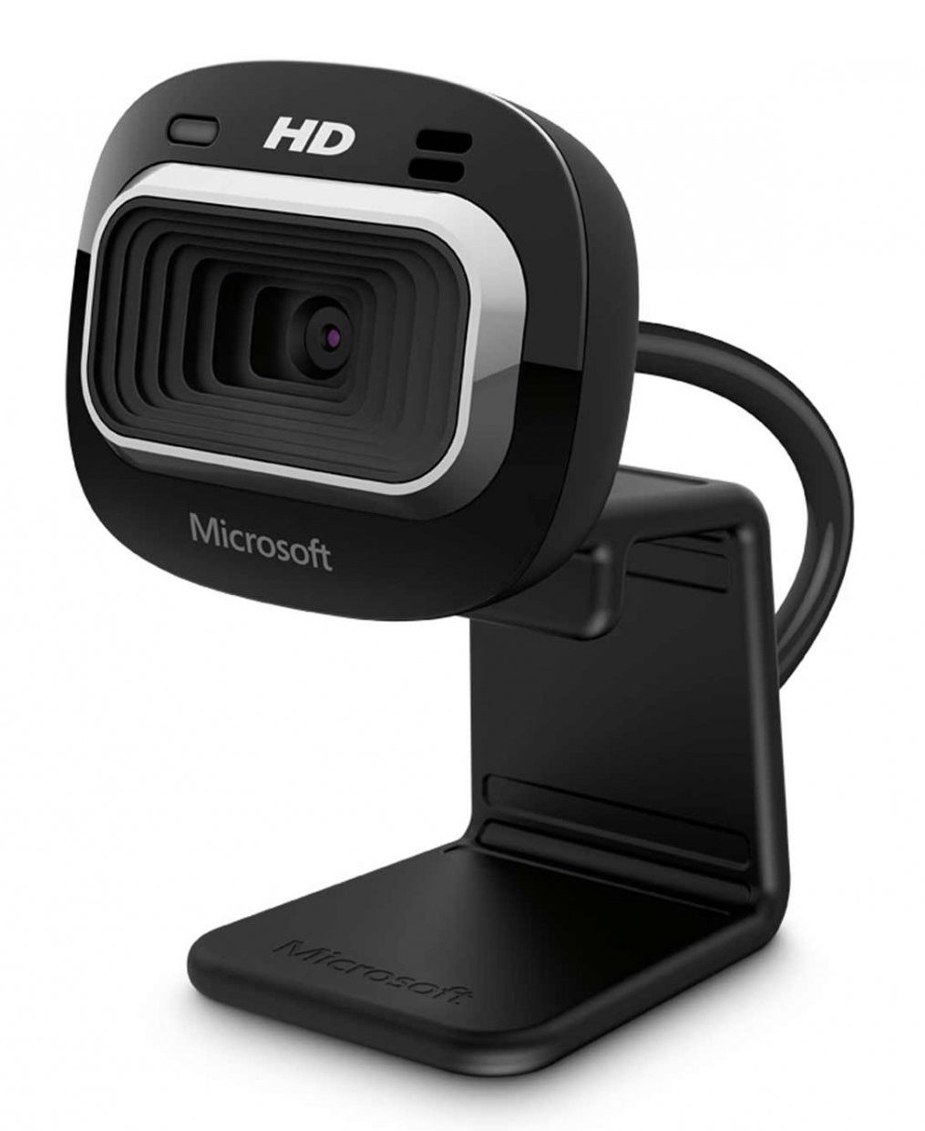Camara Web LifeCam HD-3000 - Microsoft T3H-00011 | Camara para Video Conferencia certificada para Skype con función de grabación panorámica tipo cine, Resolución 720p HD Video Chat, 720p Grabacion de Video, Pantalla Ancha. Garantía de 3 Años