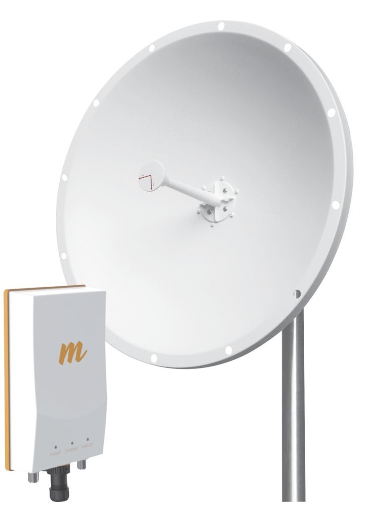 Radio Mimosa B5C-TXP-KIT / 28dBi | 2111 – Radio backhaul B5C con Antena de 28 dBi incluida y GPS + GLONASS integrado, ideal para enlaces PtP de hasta 20Km, Modo de operación: Punto de acceso & Estación, Frecuencias: 4.9 – 6.2 GHz