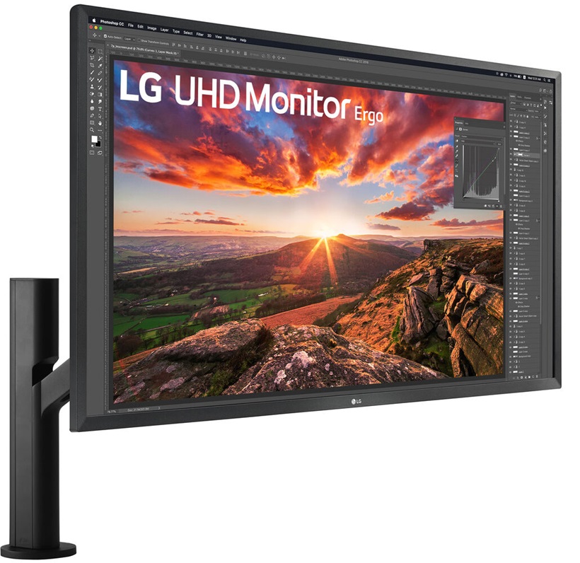 Monitor Ergonómico - LG 32UK580-B / 32'' UHD 4K | 2209 - 32UK580-B.AWP / Monitor Plano LG de 32'' Ultra Full HD, Panel VA, HDMI & DisplayPort, Resolución 3840 x 2160, Brillo 300 cd/m², Frecuencia 75Hz, Aspecto 16:9, Visión (H/V): 178°/178°, Color 1.07B