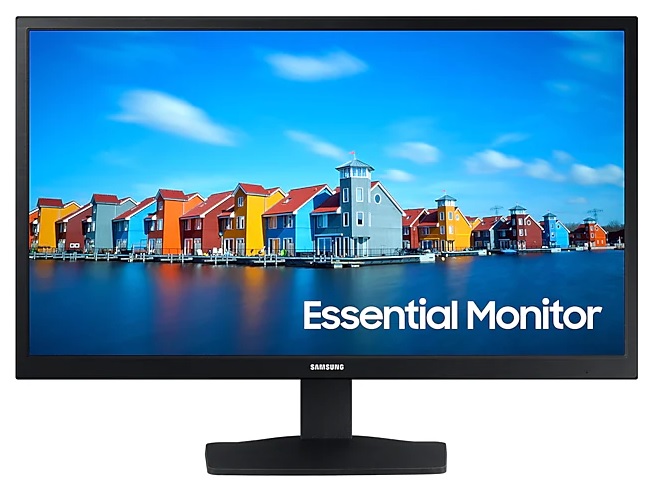 Monitor Samsung S22A33 / 22'' FHD | 2210 - LS22A33ANHLXZ / Monitor Plano Samsung de 21.5'' Full HD, Panel VA, Video VGA & HDMI, Resolución 1920 x 1080, Brillo 250 cd/m², Frecuencia 60Hz, Aspecto 16:9, Visualización H/V: 178°/178°, Color 16.7M, VESA 75x75 