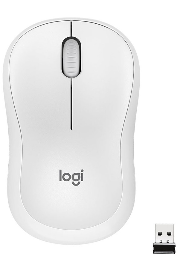 Mouse Inalámbrico - Logitech Silent M220 / 910-006125 Blanco | 2109 - Mouse inalámbrico, SilentTouch, Sensor óptico, 1000 dpi, 3 Botones, Botón rueda: 2D, Baterías: 1x AA, Conexión USB de 2.4 GHz, Alcance: 10 m, Ambidiestro