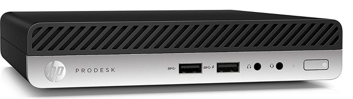  Mini-PC HP Core i5 - ProDesk 400 G5 1Q378LS | Intel Core i5-9500T (6-Core, 6-Subprocesos, 2.2 up to 3.7Ghz Turbo, 9MB SmartCache, Bus 8 GT/s, 35W), Memoria RAM 8GB DDR4 2666Mhz, Disco Duro 500GB SATA 7200 rpm, Red Ethernet Gigabit, Wi-Fi 802.11ac