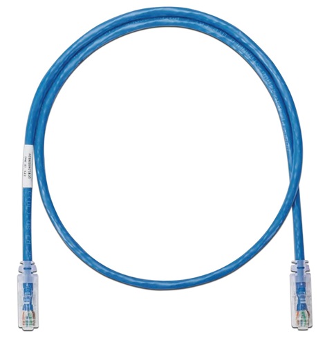 Patch Cord 1.5m Cat 6 - Panduit NK6PC5BUY Azul | Cable de parcheo UTP Categoría 6, Plug modular en cada extremo, Longitud 1.5 mts, Color Azul, Esquema de cableado: T568B, Tipo de conector: RJ45, Calibre: 24 AWG Estándar, Clasificación de Flamabilidad: CM