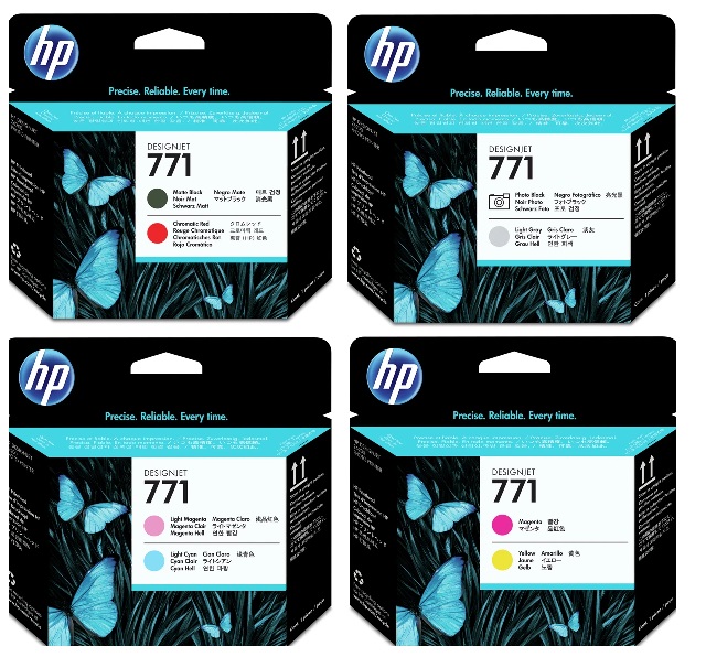 Cabezales para Plotter HP Designjet Z6800 / HP 771 | Original Printhead HP-771 El Kit Incluye: CE017A CE018A CE019A CE020A HP771 