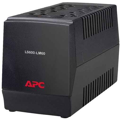 Regulador de Voltaje –  APC LS600-LM60 / 600VA | 8-Tomacorrientes, Voltaje de salida: 120V, Voltaje Entrada: 120V, Tipo de Conexión de Entrada: NEMA 5-15P