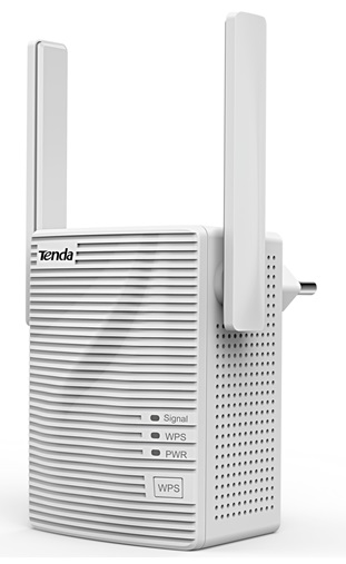 Repetidor Wi-Fi Tenda A15 / 750 Mbps |  2110 - Extensor WiFi de doble banda, 1-Puertos Ethernet Megabit, Estándar Inalambrico 802.11ac, Doble banda 2.4 & 5 GHz, 2-Antenas omnidireccionales de 2dBi, Velocidad 733 Mbps (2.4GHz: 300Mbps, 5GHz: 433 Mbps)