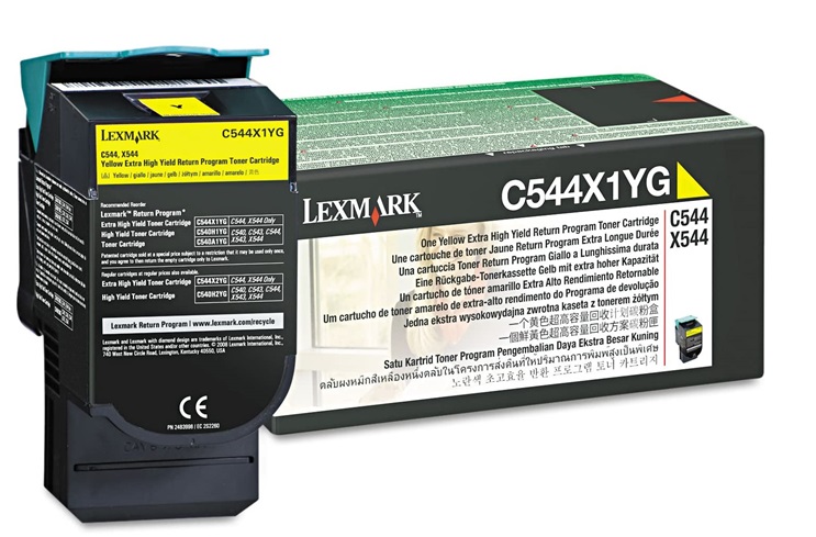 Toner Lexmark C544X1YG Amarillo / 4k | 2202 - Toner Original Lexmark. Rendimiento Estimado: 4.000 Páginas al 5%.