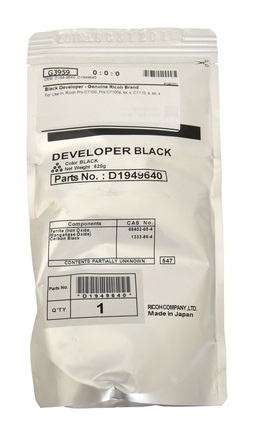 Revelador Ricoh D1949640 Negro / 2112 - Original Black Developer. Ricoh D194-9640 