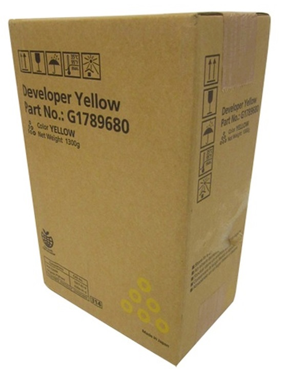 Revelador Ricoh G1789680 Amarillo / 800k | 2112 - Original Yellow Developer. Rendimiento Estimado: 800.000 Páginas Páginas al 5%.