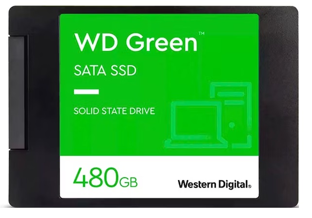 SSD SATA  480GB / WD Green | 2305 - WDS480G3G0A / Unidad de estado Solido Western Digital - SSD 480GB SATA III 2.5'' Rendimiento de lectura secuencial: 545 MB/s 