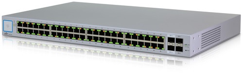 Switch Administrable No PoE con SFP - Ubiquiti US-48 | Puertos: 48x Gigabit Ethernet, 2x 10Gb SFP +, 2x Gigabit SFP, 1x Ethernet, Tasa de reenvío: 104,16 Mpps, Ancho de banda: 140 Gb/s, 70 Gb/s