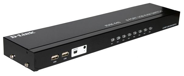  Switch KVM 8-Puertos – DLink KVM-440 / VGA-USB | KVM D-Link con 8-Puertos VGA & 4-USB, Resolución 1920x1440, Alimentación por USB, Auto escáner, Gabinete Metálico, Cables no incluidos 