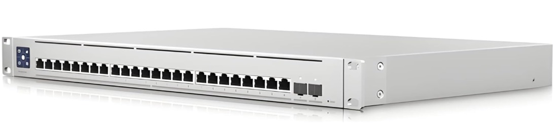 Ubiquiti USW-Enterprise-24-POE / Switch PoE 24-Puertos | 2404 - Switch PoE Administrable, Puertos LAN: 24x Ethernet PoE+, Puertos SFP: 2x SFP+ de 10Gb, Servicios de capa compatibles: Capa 2 & Capa 3, Capacidad de conmutación: 124Gbps 