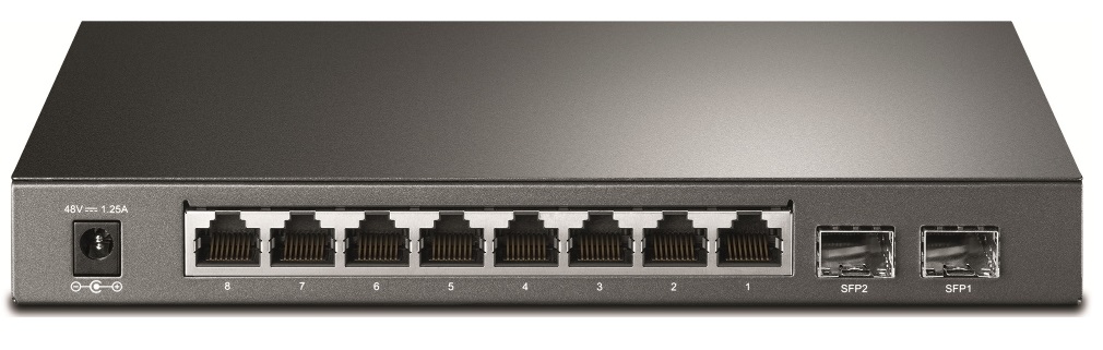  Switch PoE  8-Puertos - TP-Link T1500G-10PS | 2208 - TL-SG2210P / Switch Administrable Capa 2, 8 Puertos Gigabit (PoE+ 53W), 2 Ranuras SFP Gigabit, Capacidad de Switcheo 20Gbps, Tasa Reenvío de Paquetes: 14.9Mpps, Tabla MAC 8K, Jumbo Frame 9KB