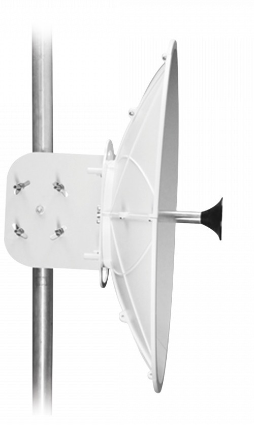 Antena direccional – TXPRO TXPD34B11 | 2111 - Antena direccional para B11, Frecuencias: 10 a 11.7 GHz, Ganancia: 35.2 dBi, VSWR: <1.2, Doble polarización, Aislamiento: >30dB, F/B: >55 dB, Ancho horizontal/Vertical:  3.3°, Potencia: 50W, Impedancia: 50Ω