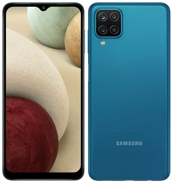 Telefono Celular 6.5'' – Samsung Galaxy A12 / SM-A127MZBGLTC Azul | 2109 - Smartphone Samsung Galaxy con Pantalla de 6.5'', Dual SIM, Resolución HD+ 720 x 1600, Tecnología PLS TFT LCD, Procesador Octa-Core 2.0Ghz, Memoria RAM 4GB, ROM 64GB, MicroSD 1TB 