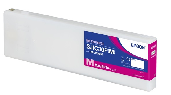 Tinta Epson SJIC30P(M) Magenta / C33S020637 | 2110 - Tinta Original Epson. Impresoras Compatibles: Epson ColorWorks TM-C7500G 