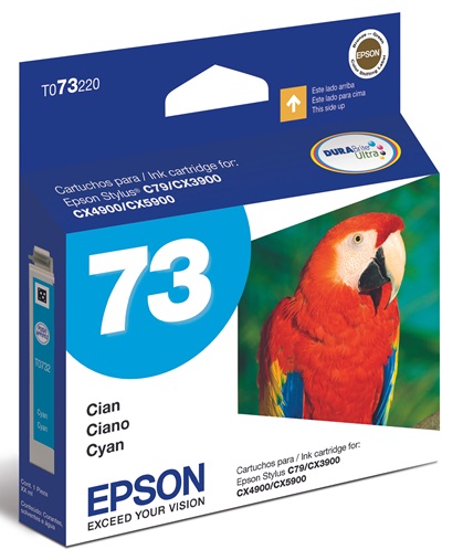 Tinta Epson 73 T073220 / Cian | 2110 - Tinta Original para Impresoras Epson Stylus