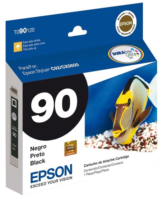 Tinta Epson 90 T090120 Negro | 2110 - Tinta Original Epson 90 Negro para Impresoras Stylus