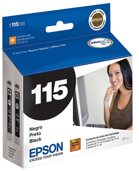 Tinta Epson 115 T115126 / Negro | 2110 - Tinta Original Epson 115 Negro para Impresoras Epson Stylus