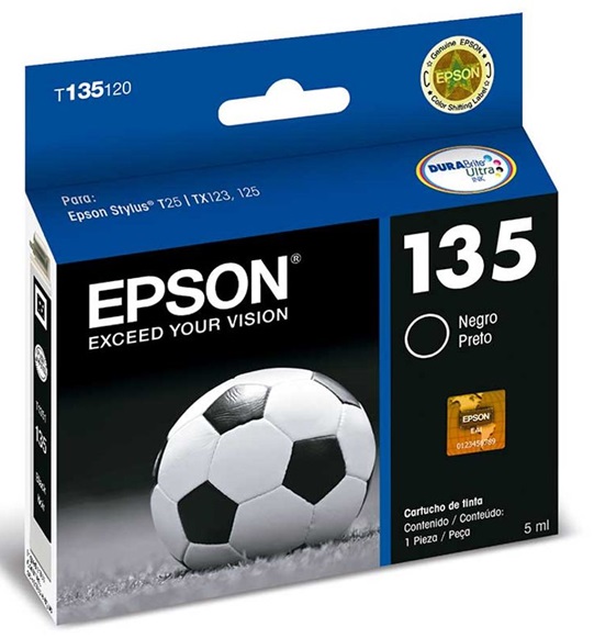 Tinta Epson 135 T135120 Negro | 2110 - Tinta Original Epson 135 para Impresoras Epson Stylus 