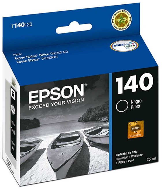 Tinta Epson 140 T140120 / Negro | 2110 - Tinta Original Epson 140 para Impresoras Epson Stylus  