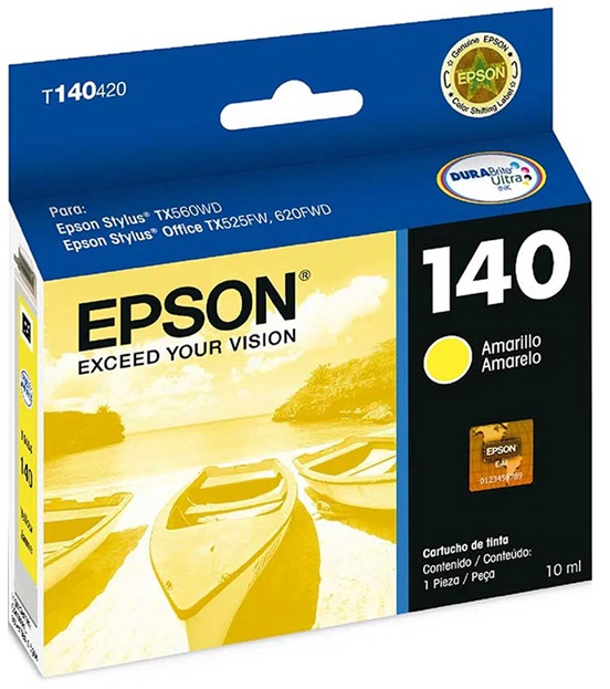 Tinta Epson 140 T140420 / Amarillo | 2110 - Tinta Original Epson 140 para Impresoras Epson Stylus  