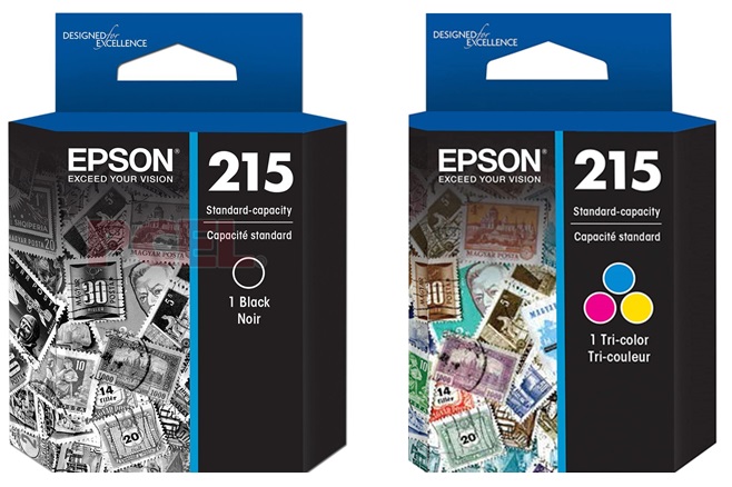 Tinta para Epson WorkForce WF-100 | 2110 - Tinta Original Epson 215 - El Kit Incluye: T215120-AL Negro, T215520-AL Tricolor. 