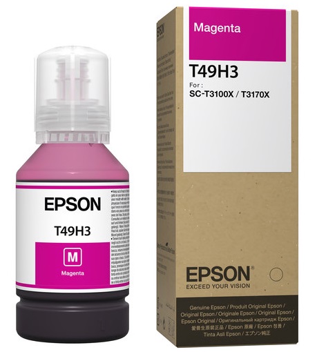 Tinta Epson T49H3 Magenta / 140ml | 2301 - Cartucho de Tinta Original Epson T49H300 Magenta de 140 ml. Impresoras Compatibles: Epson SureColor T3170X 