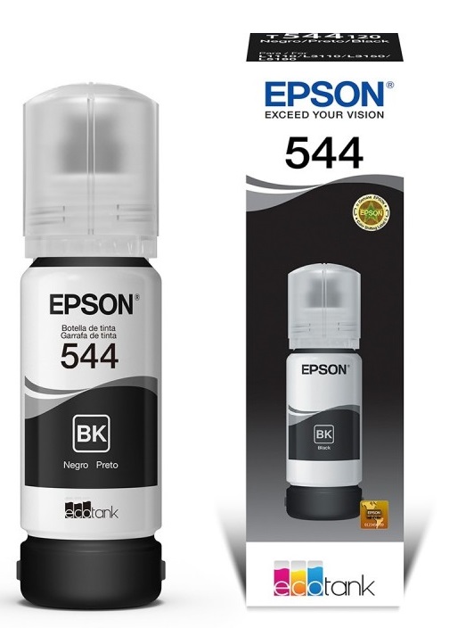 Tinta Epson 544 T544120 Negro / 4.5k | 2301 - Tinta Original Epson 544. Rendimiento estimado: 4.500 Páginas al 5%. 