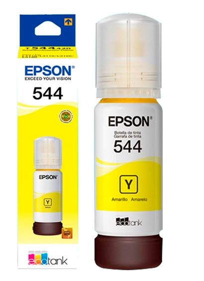 Tinta Epson 544 T544420 Amarillo / 7.5k | 2301 - Tinta Original Epson 544 - Rendimiento estimado: 7500 Páginas al 5%. 