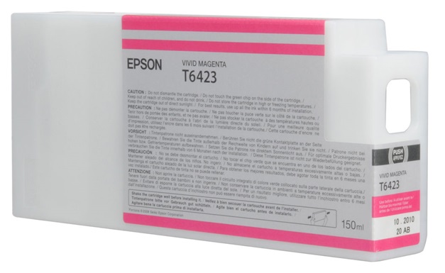 Tinta Epson T6423 Magenta / 150 ml | 2301 - Cartucho de Tinta Original Epson T642300 Magenta de 150 ml. Impresoras Compatibles: Epson Stylus Pro 7700, 7880, 7890, 7900, 9700, 9880, 9890, 9900, WT7900 