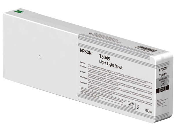 Tinta Epson T804900 Light Light / 700 ml | 2110 - Cartucho de Tinta Original Epson UltraChrome HD para Plotter Fotográfico Epson SureColor 