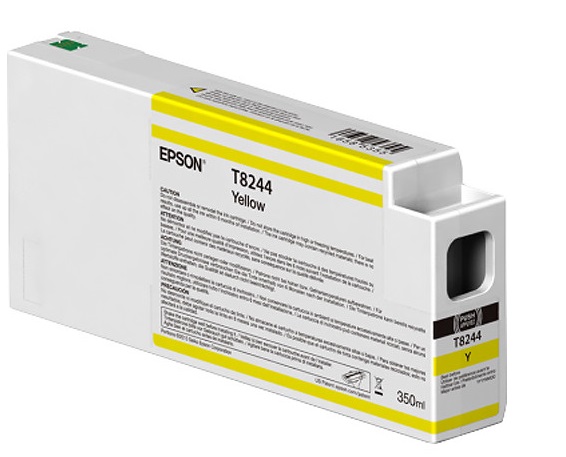 Tinta Epson T824400 Amarillo / 350ml | 2110 - Cartucho de Tinta Original Epson UltraChrome HD / HDX para Plotters Fotográficos Epson SureColor 