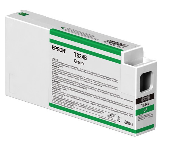 Tinta Epson T824B00 Verde / 350ml | 2110 - Cartucho de Tinta Original Epson UltraChrome HD / HDX para Plotters Fotográficos Epson SureColor 