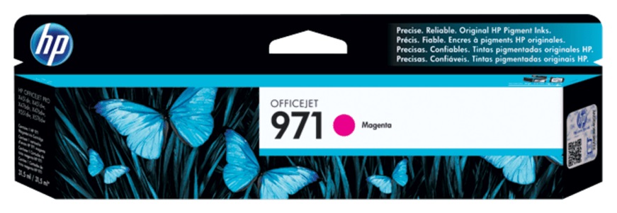 Tinta para HP OfficeJet Pro X476dw / HP 971 Magenta | 2308 - Tinta Original HP 971 CN623AM Magenta. Rendimiento Estimado 2.500 Páginas al 5%. X451dw X476dw 