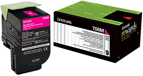 Toner para Lexmark CS510 / 70C80M0 708M | Orginal Toner Lexmark 70C80M0 708M Magenta CS510de