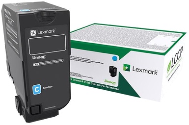 Toner para Lexmark CS725 / 74C4HC0 | Original Toner Lexmark 74C4HC0 Cian CS725de