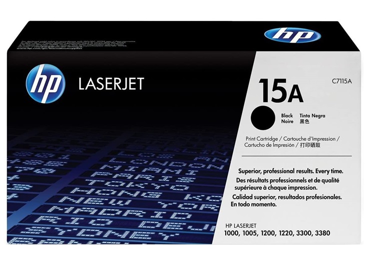 Toner para HP LaserJet 3380 / HP 15A | 2208 - C7115A / Toner Original HP 15A Negro. Rendimiento Estimado: 2.500 Páginas al 5%.
